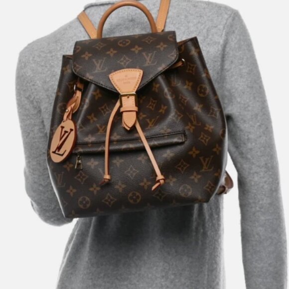 EXCELLENT CONDITION** Louis Vuitton Montsouris PM Backpack Brown Canvas Monogram - Picture 1 of 16
